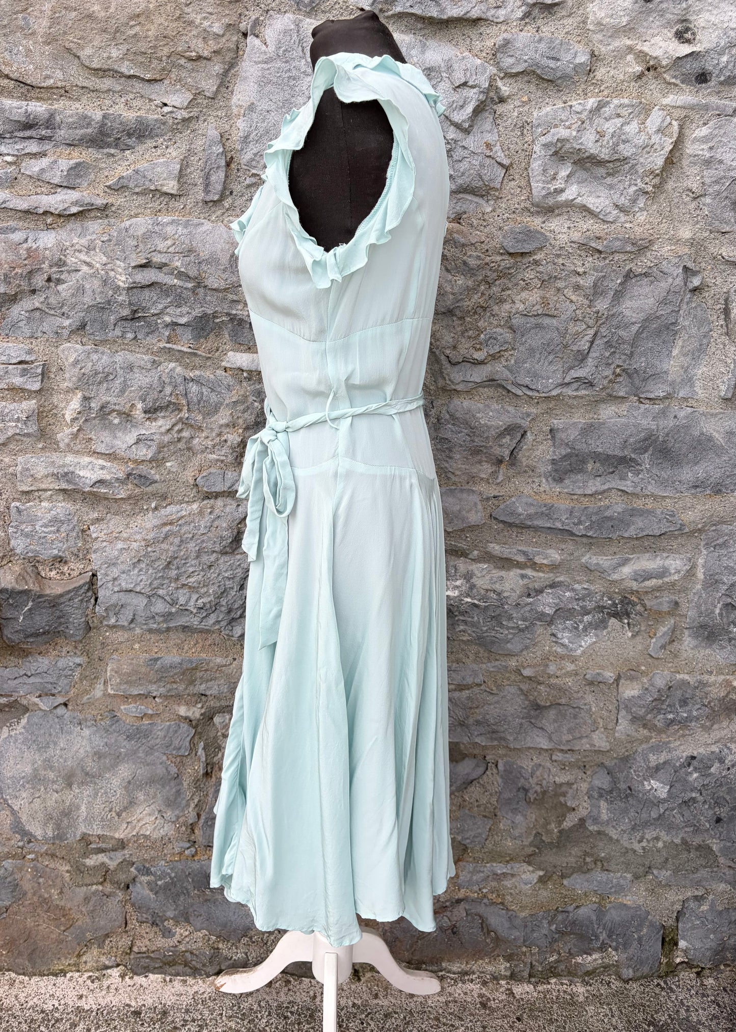 Mint silk dress uk 8-10