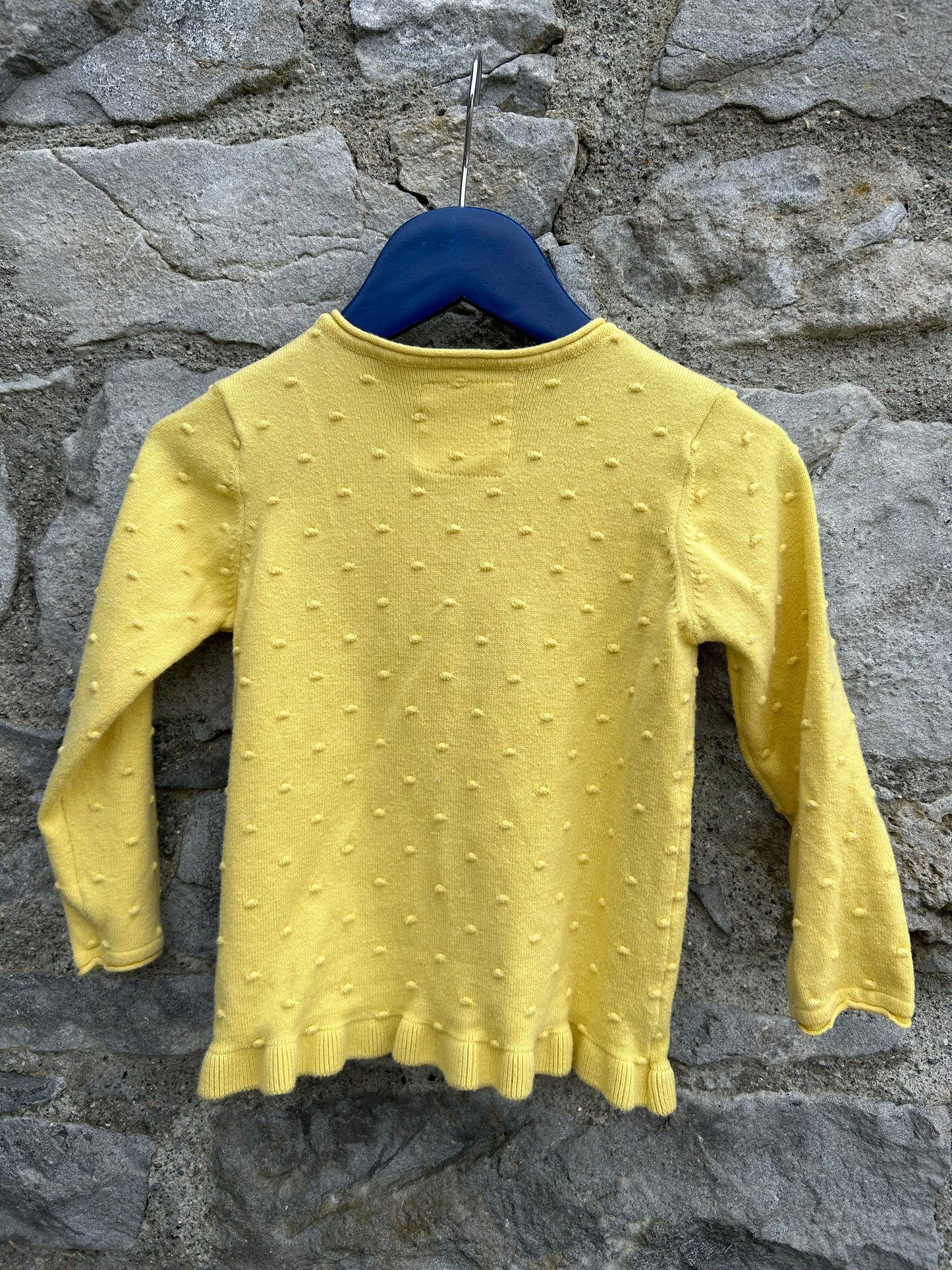 Spotty yellow cardigan 18-24m (86-92cm)