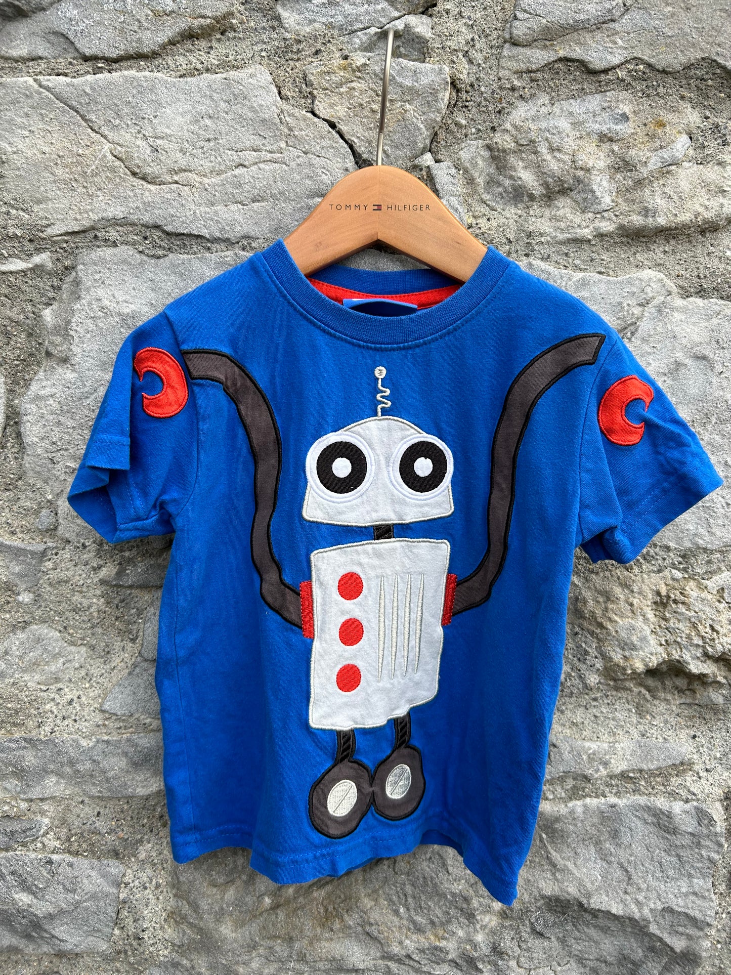 Robot blue T-shirt  2-3y (92-98cm)