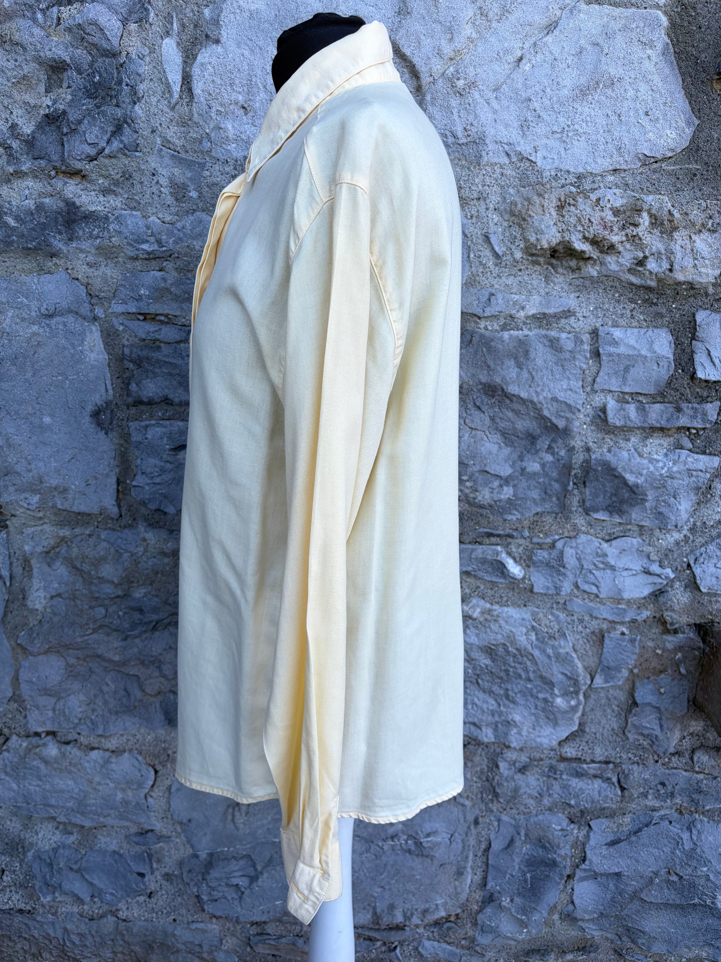 90s yellow blouse uk 10-12