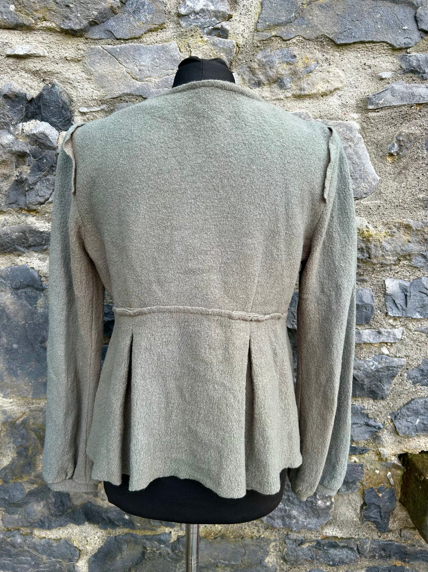 Khaki woolly jacket uk 8