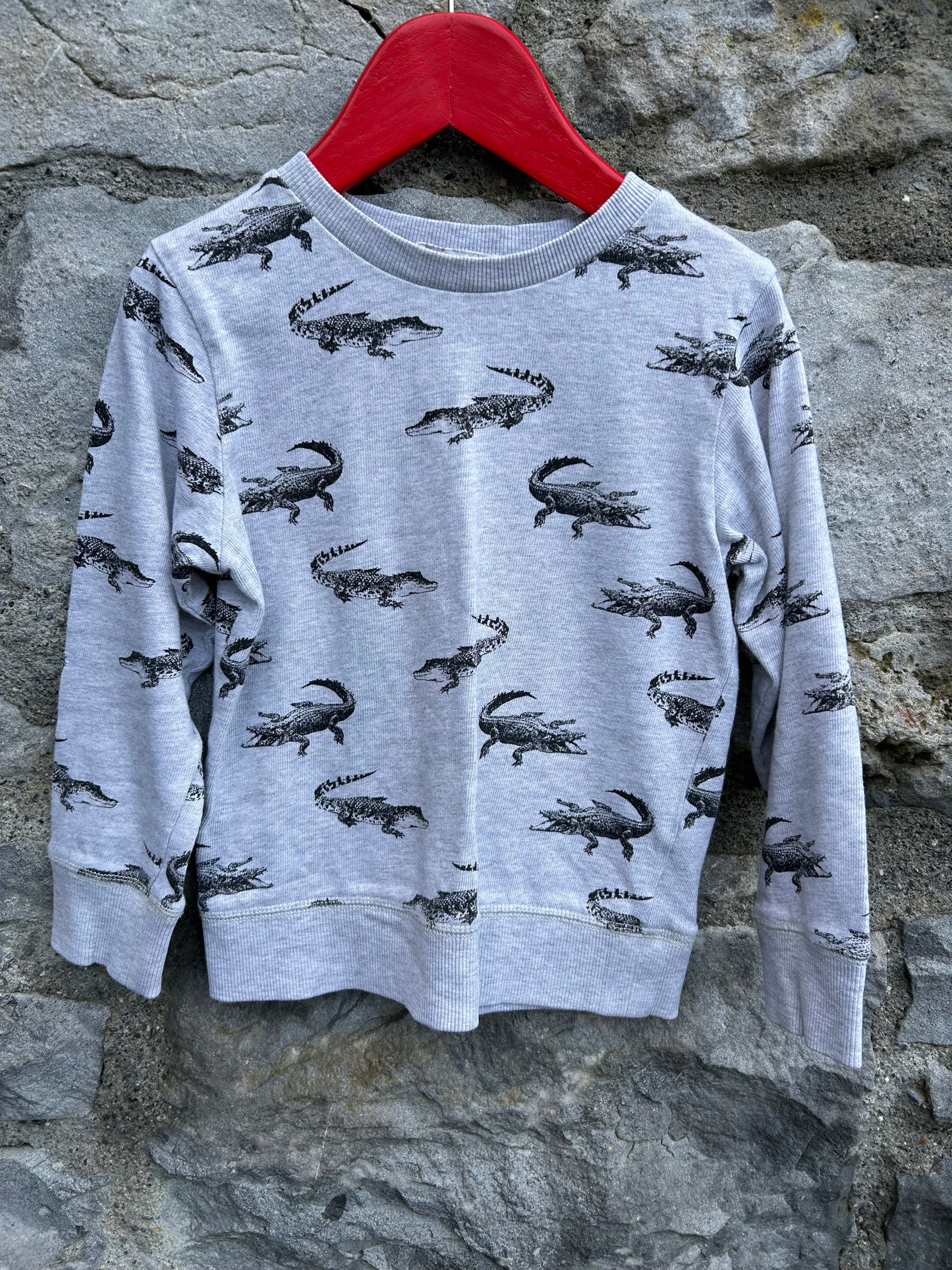 Crocodiles grey sweatshirt  3-4y (98-104cm)
