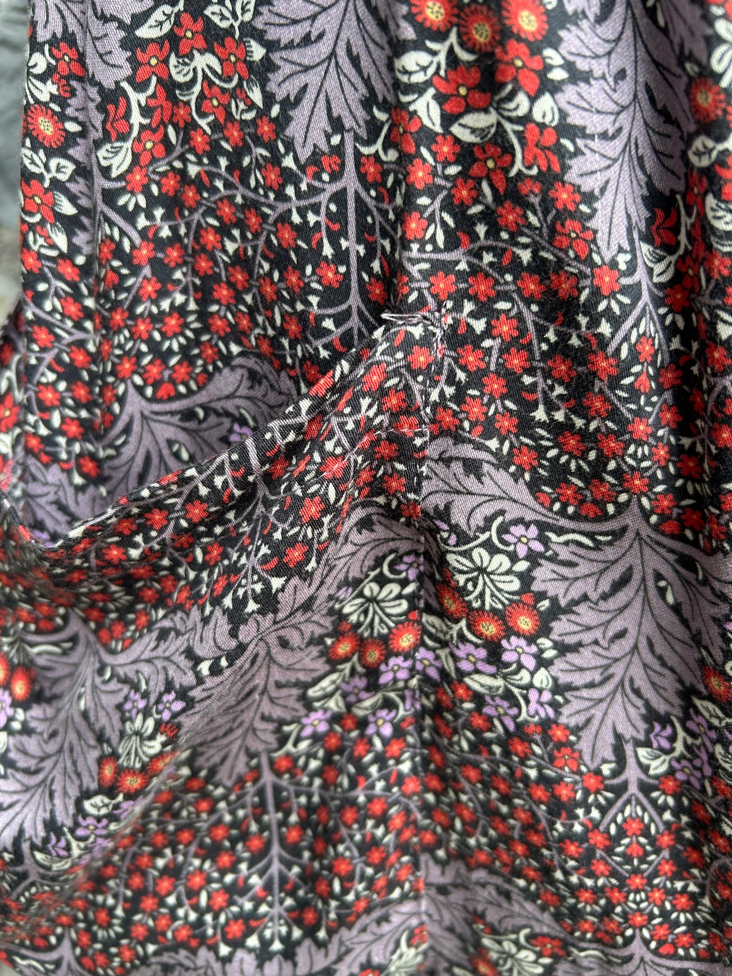 Red&grey floral dress uk 12