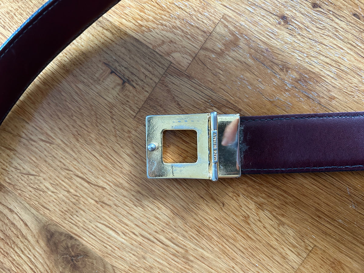 YSL leather belt