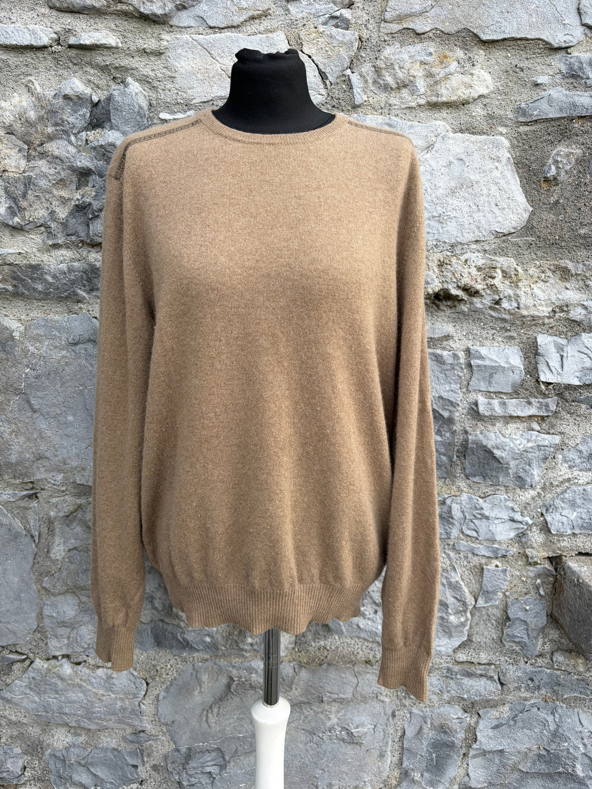Camel cashmere jumper Medium