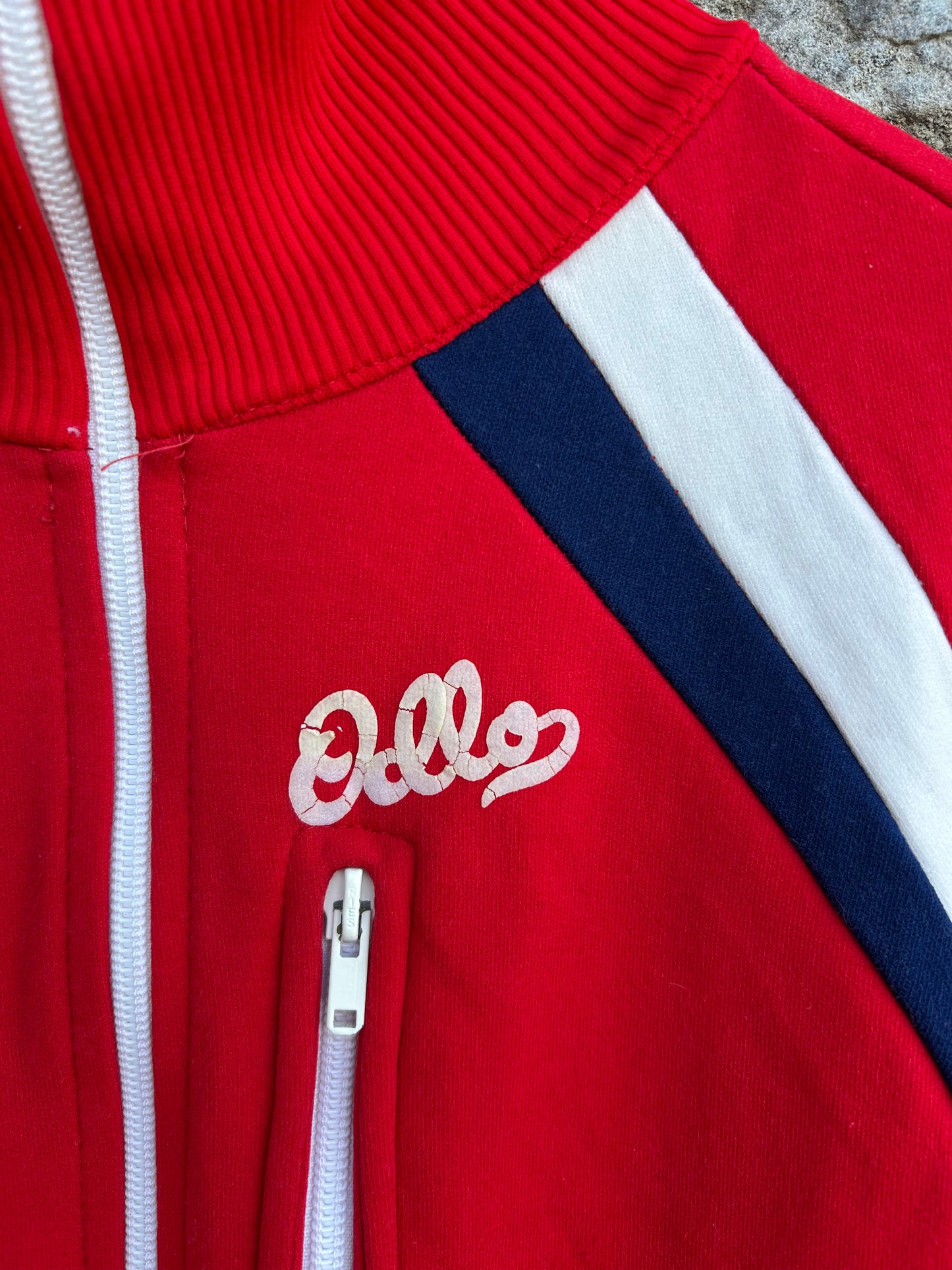 80s red One Piece Tracksuit  7-8y (122-128cm)