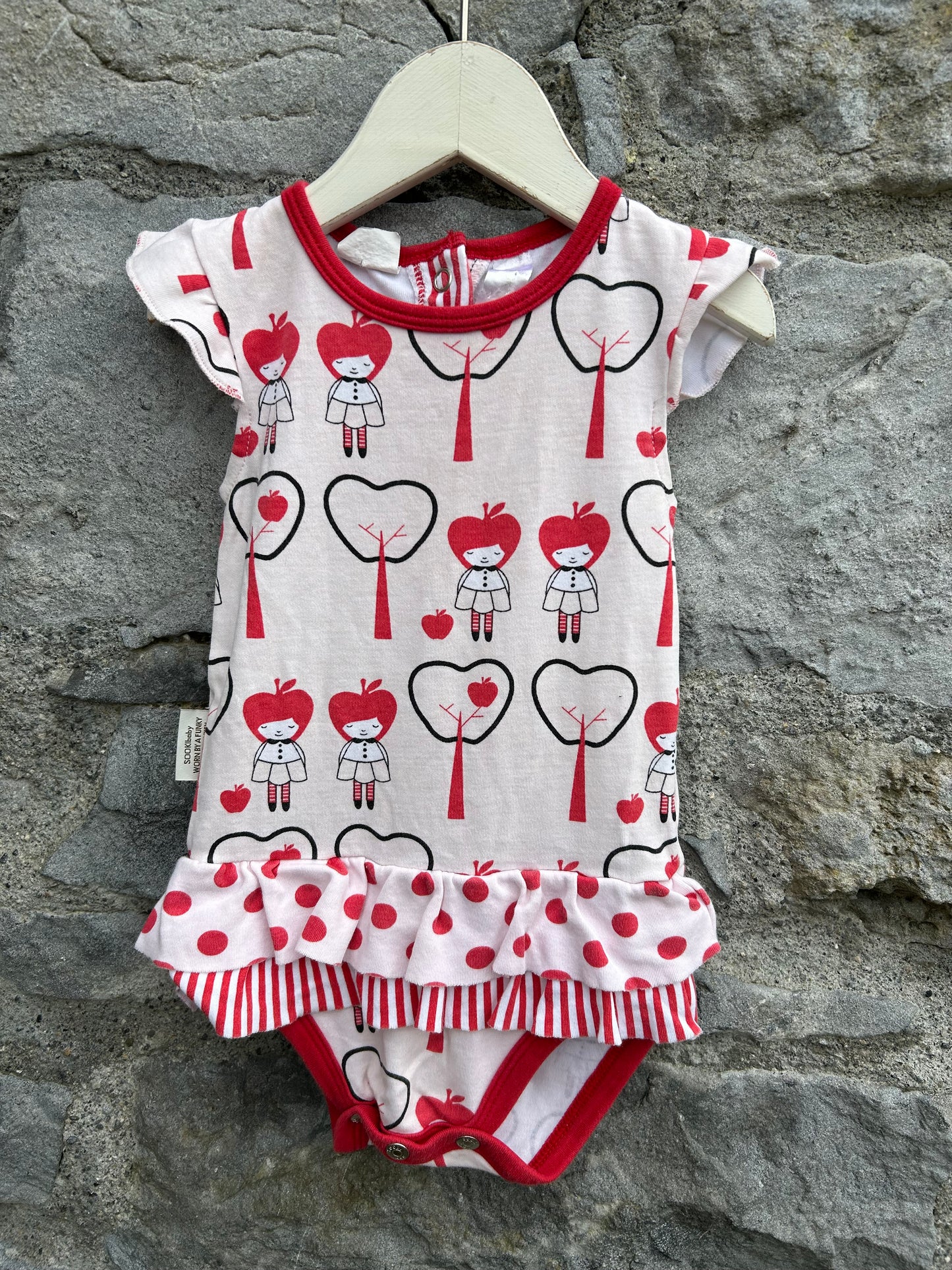 Red trees vest  3-6m (62-68cm)