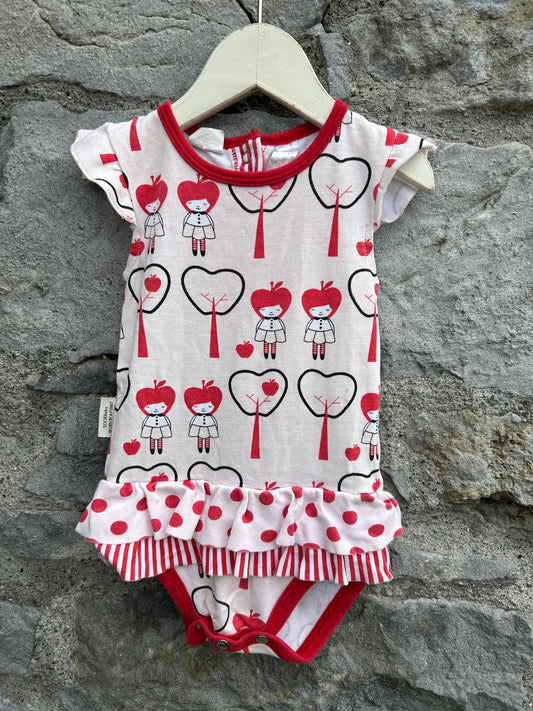 Red trees vest  3-6m (62-68cm)