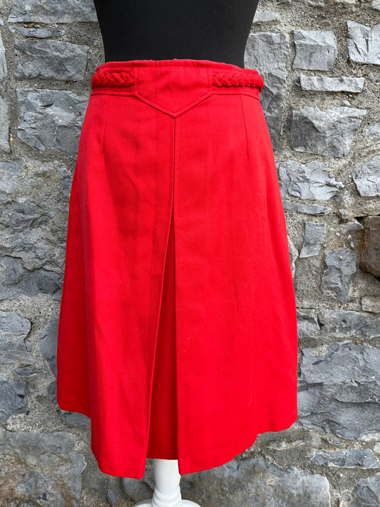 90s red skirt uk 8