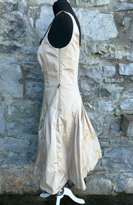 Beige dress with black lace uk 12