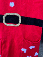 Load image into Gallery viewer, Santa knitted dress   2-3y (92-98cm)
