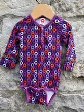 Load image into Gallery viewer, Circles purple vest   3-6m (62-68cm)
