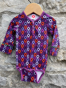 Circles purple vest   3-6m (62-68cm)