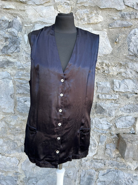 90s Black&grey waistcoat uk 10-12