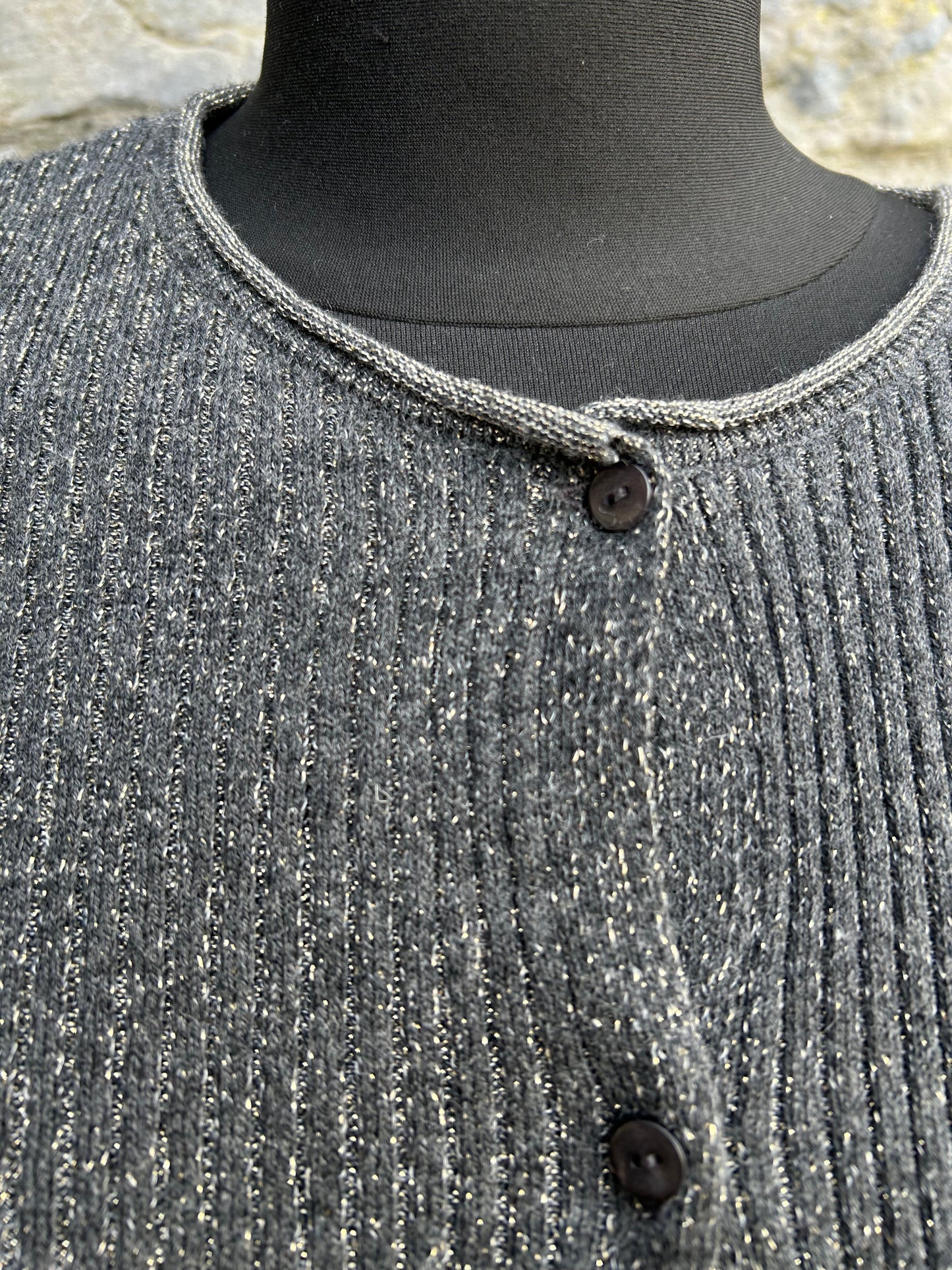 Sparkly charcoal cardigan 13-14y (158-164cm)