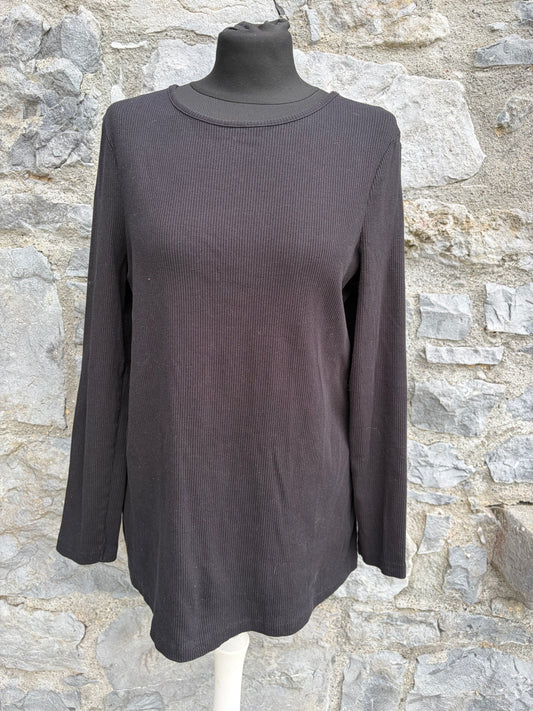 Black ribbed maternity top uk 12