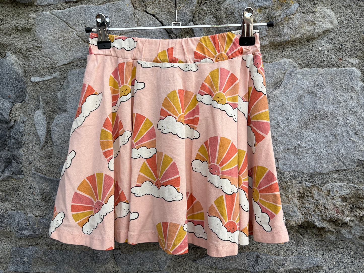 Sunset peach skater skirt  6-8y (116-128cm)
