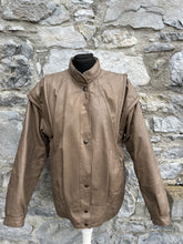Load image into Gallery viewer, 80s brown faux leather jacket Medium
