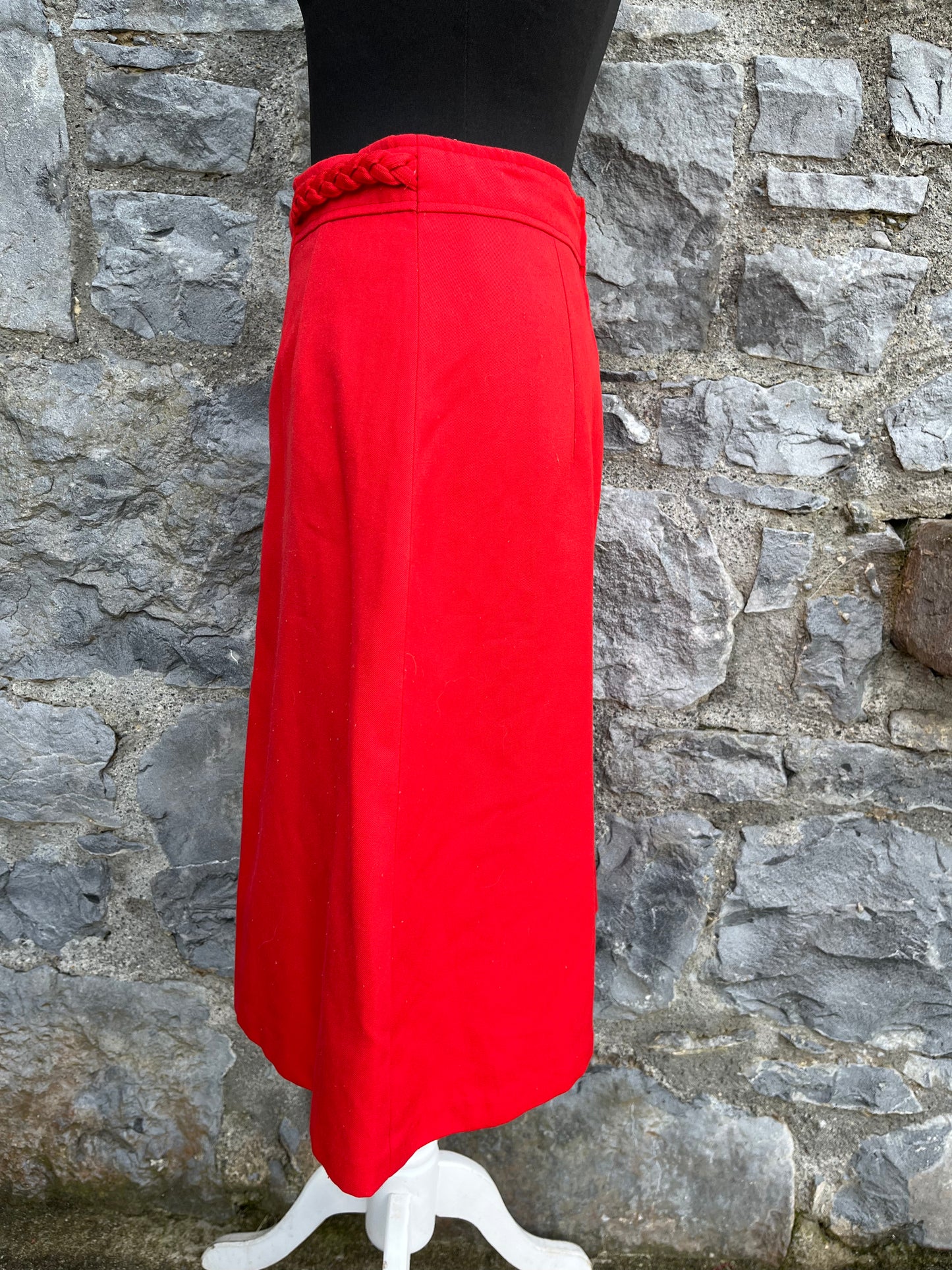 90s red skirt uk 8