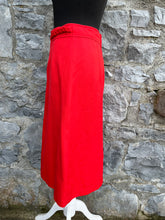 Load image into Gallery viewer, 90s red skirt uk 8

