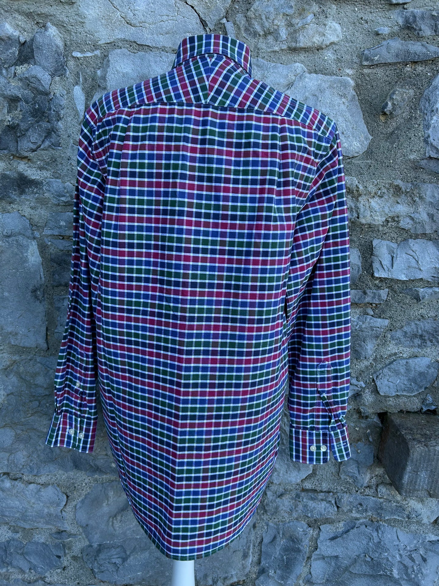 Red&navy check shirt  Medium