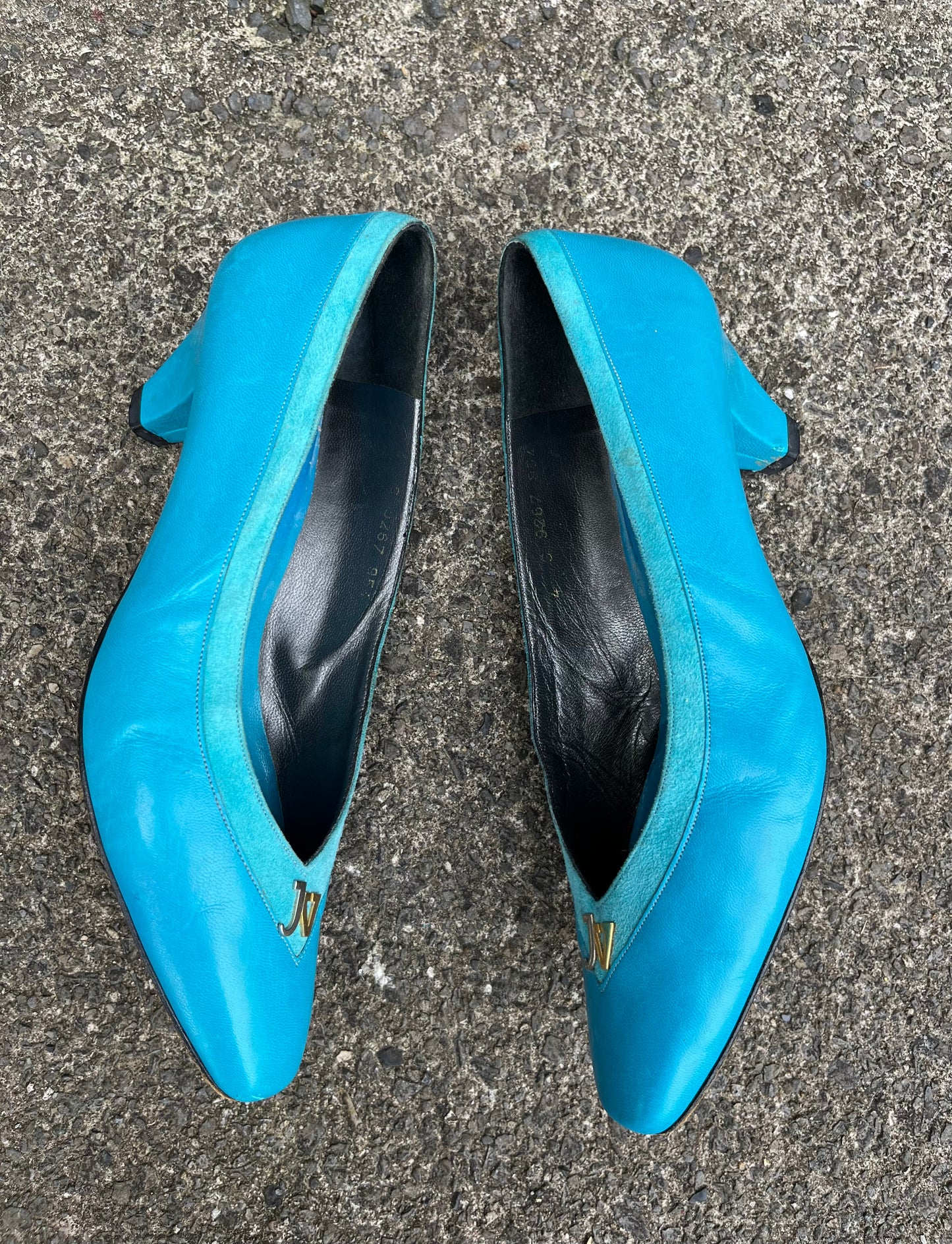 80s teal shoes uk 3.5-4 (eu 36.5-37)