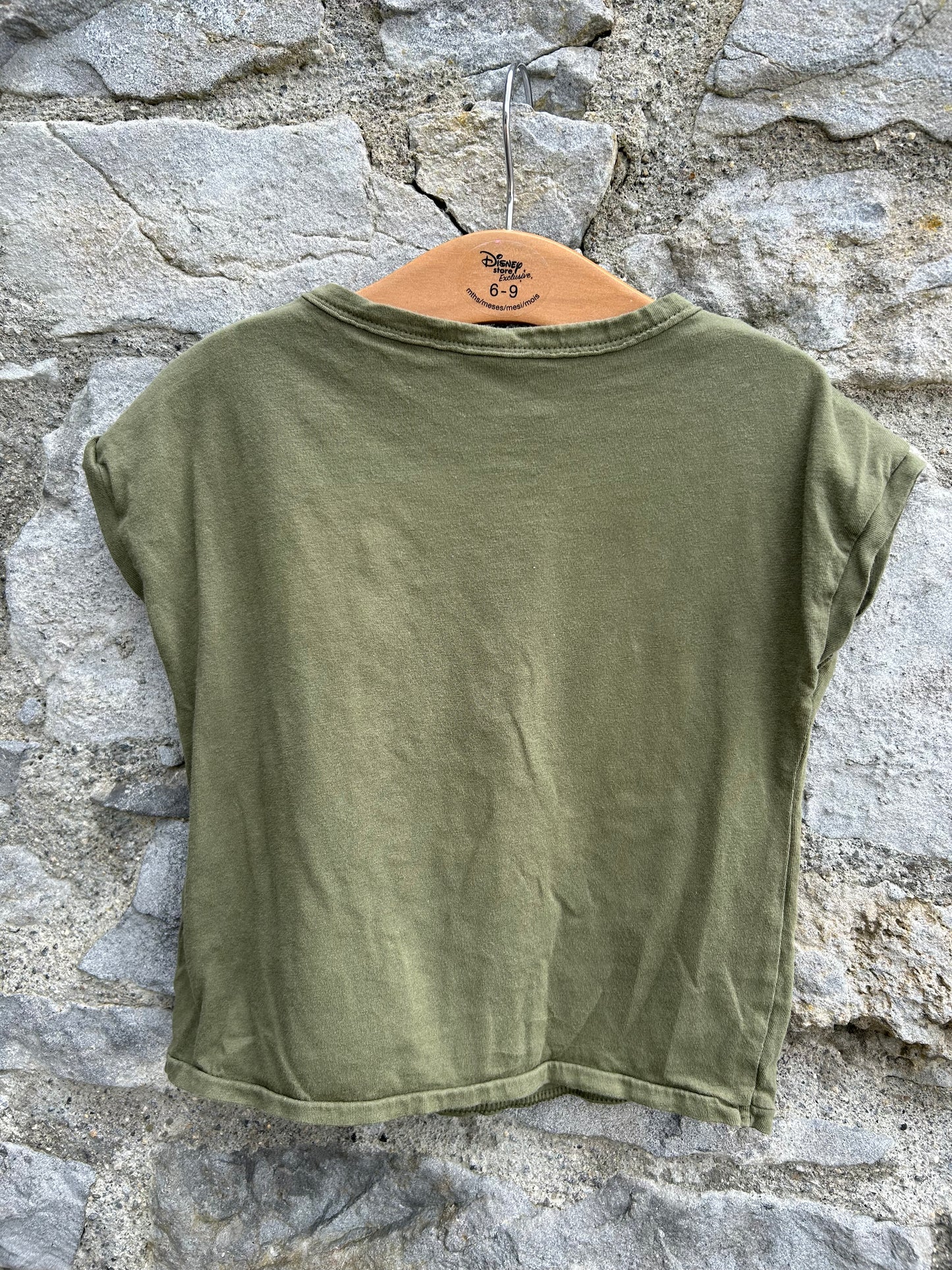 Into the green khaki top  18-24m (86-92cm)