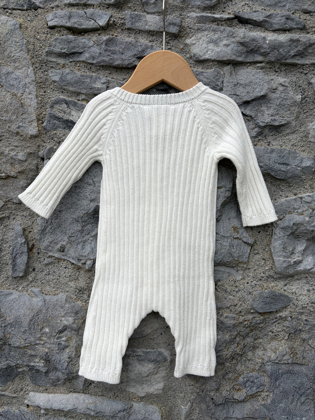 Knitted white onesie  0-3m (56-62cm)