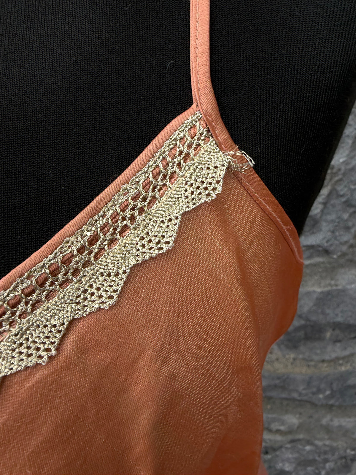 90s peach satin slip dress uk 10-12