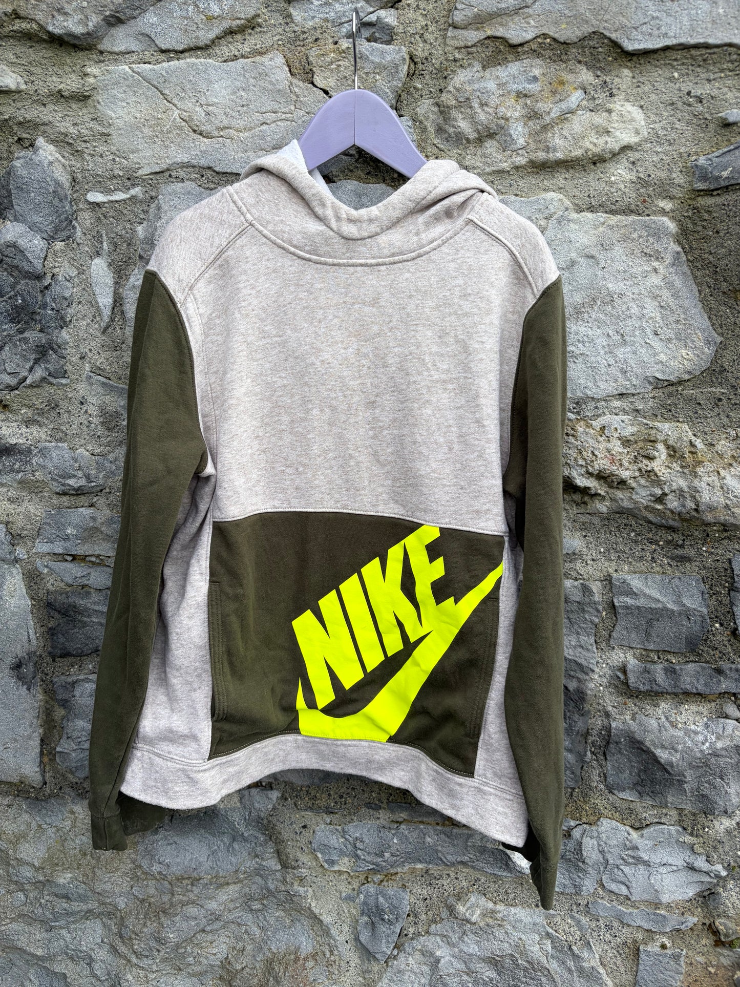 Grey&forest green hoodie  11-12y (146-152cm)