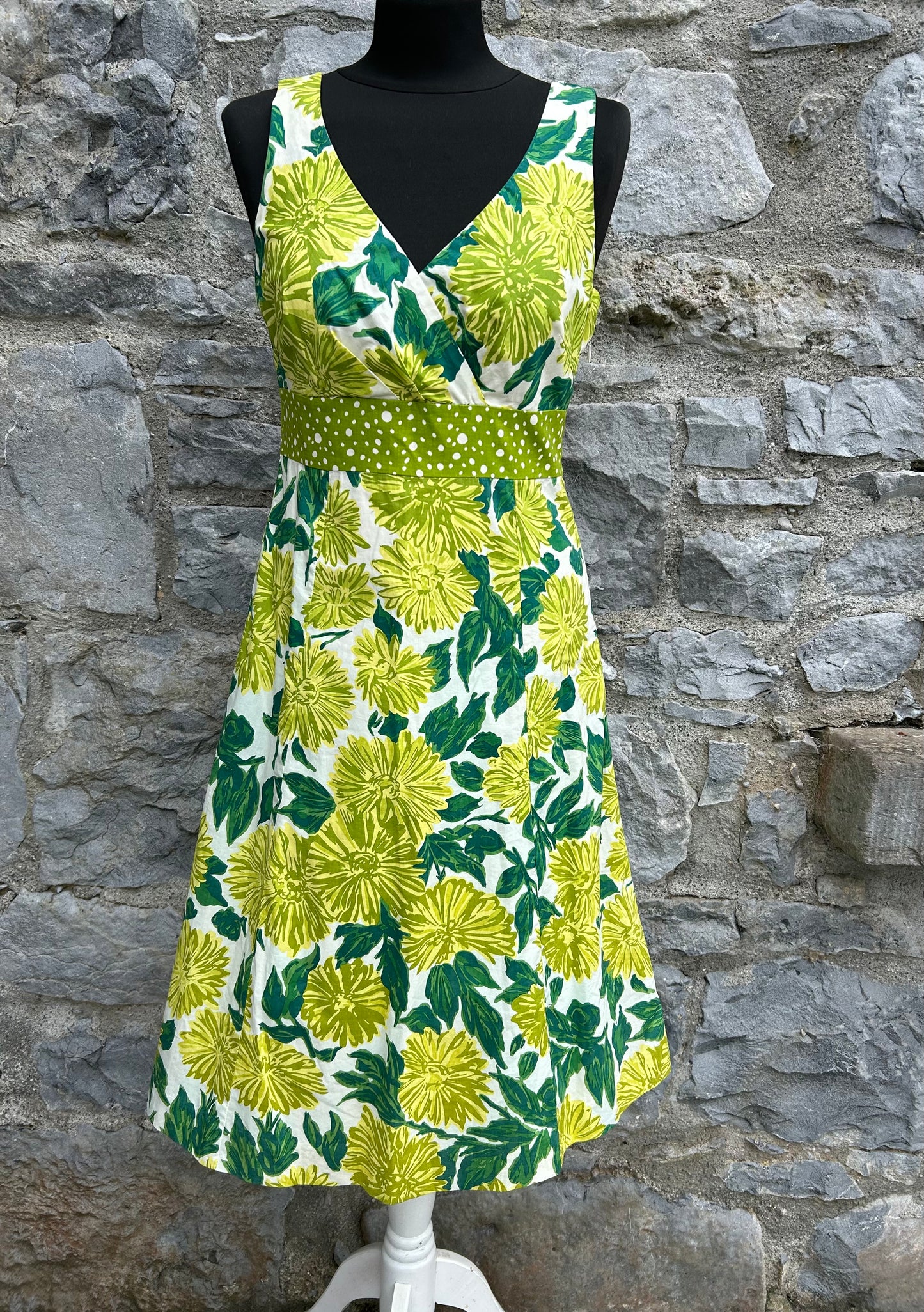 Lime flowers dress uk 10