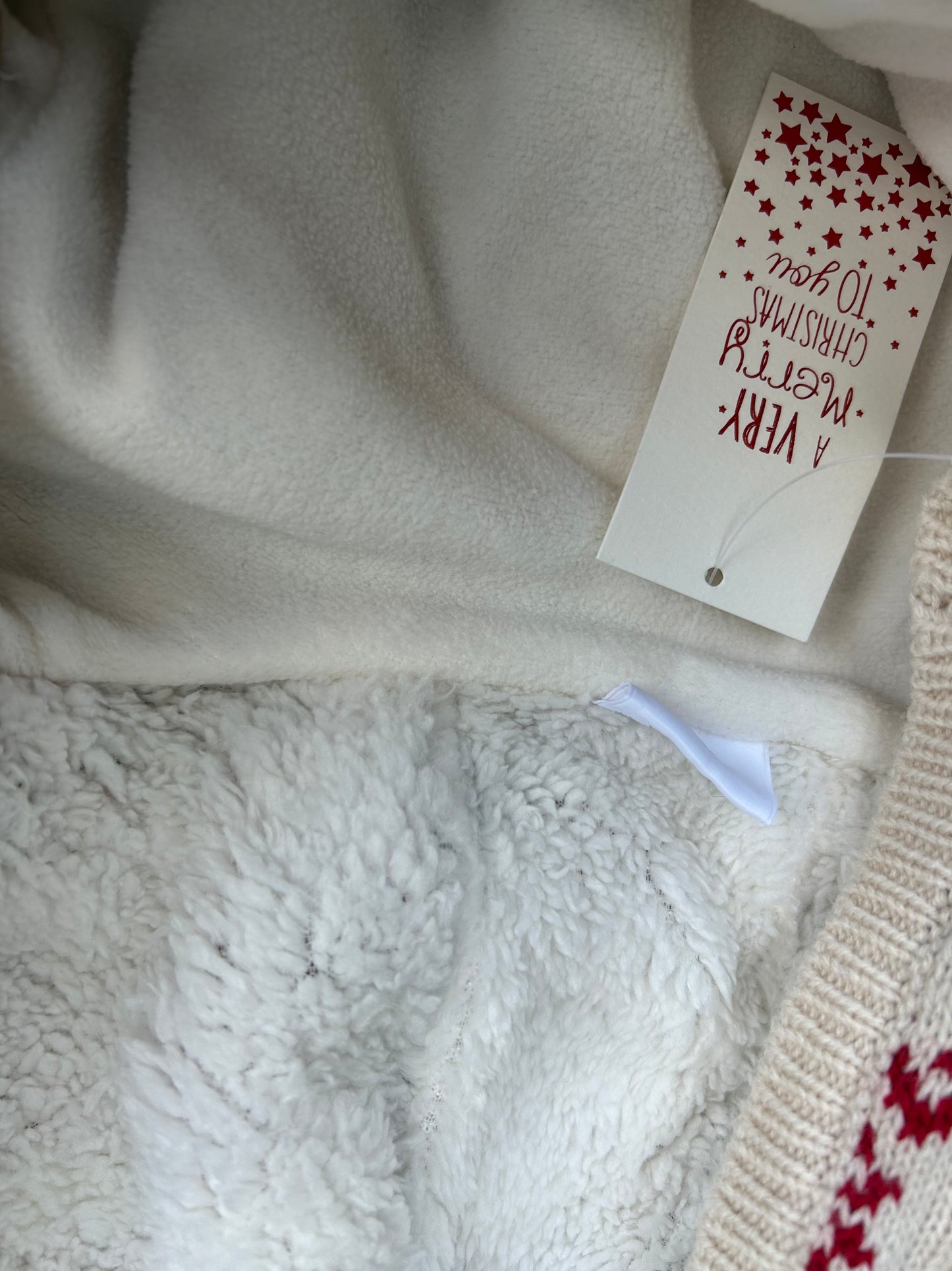 Reindeer beige hooded cardigan 9-12m (74-80cm)