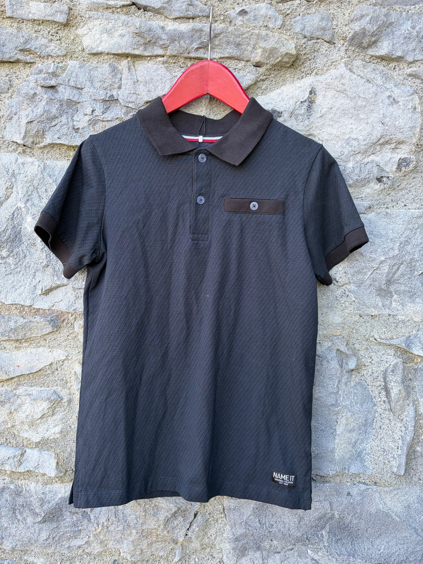 Navy polo shirt   9-10y (134-140cm)