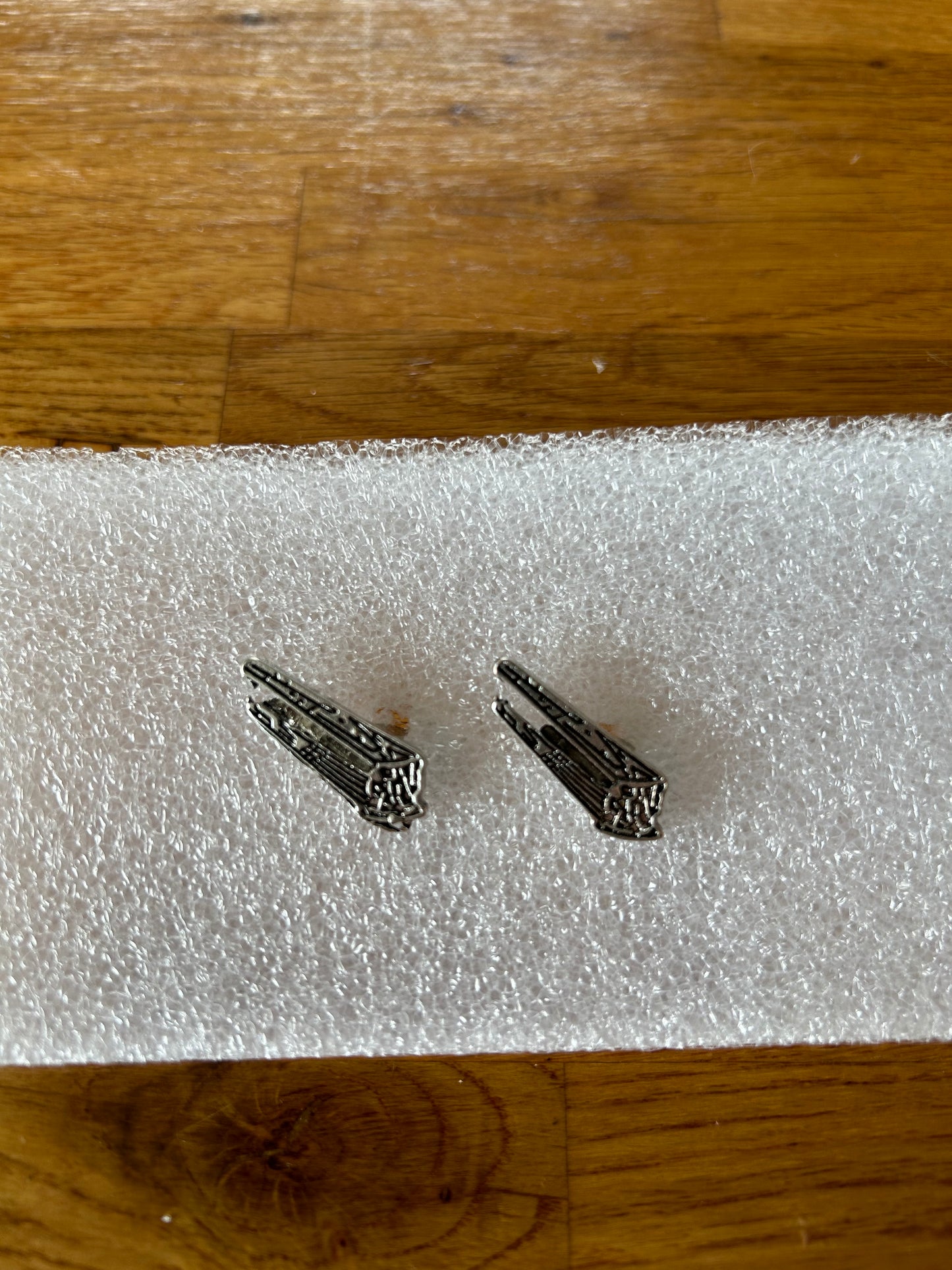 Space ship cufflinks