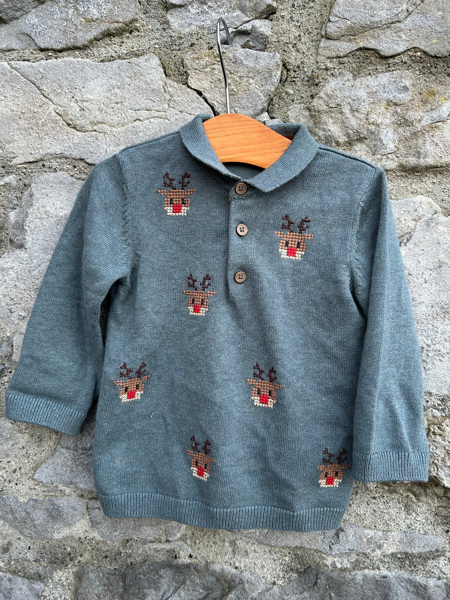 Pixel reindeer steel top  9-12m (74-80cm)