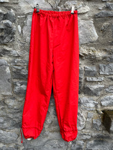 80s Red waterproof pants  13y (158cm)