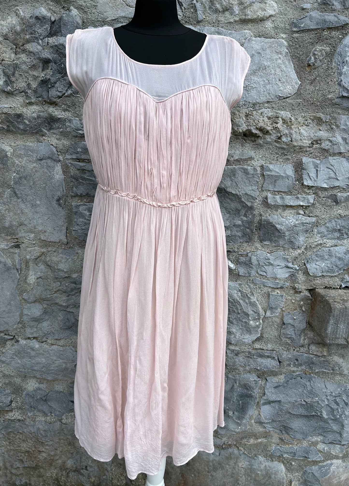 Powder pink dress uk 12