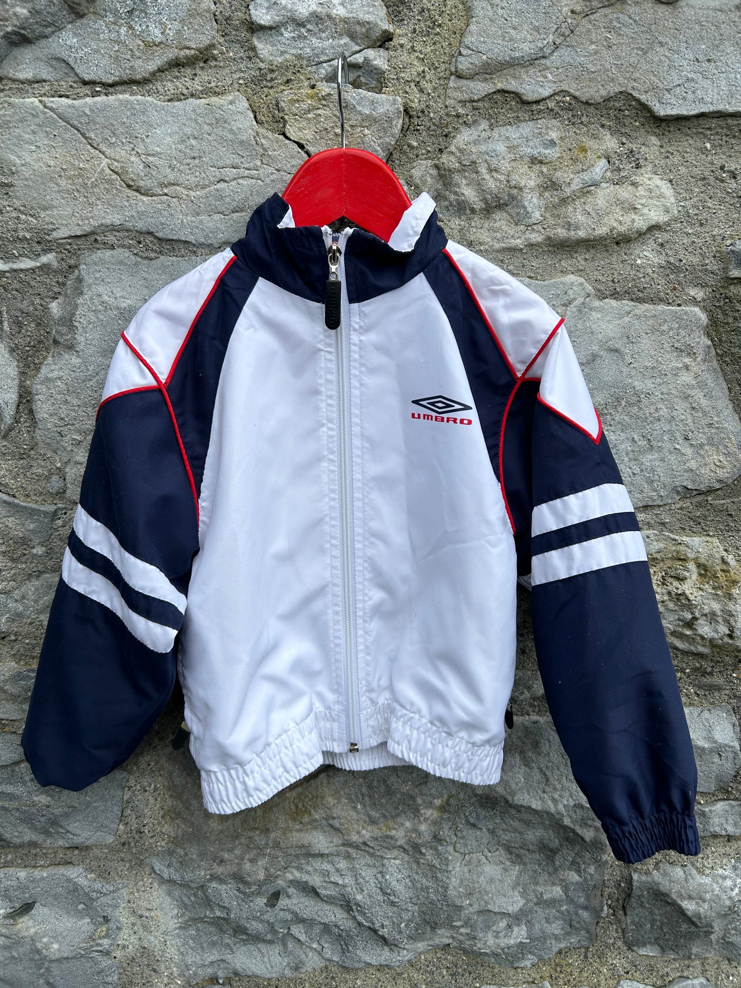 90s white sport jacket  2-3y (92-98cm)