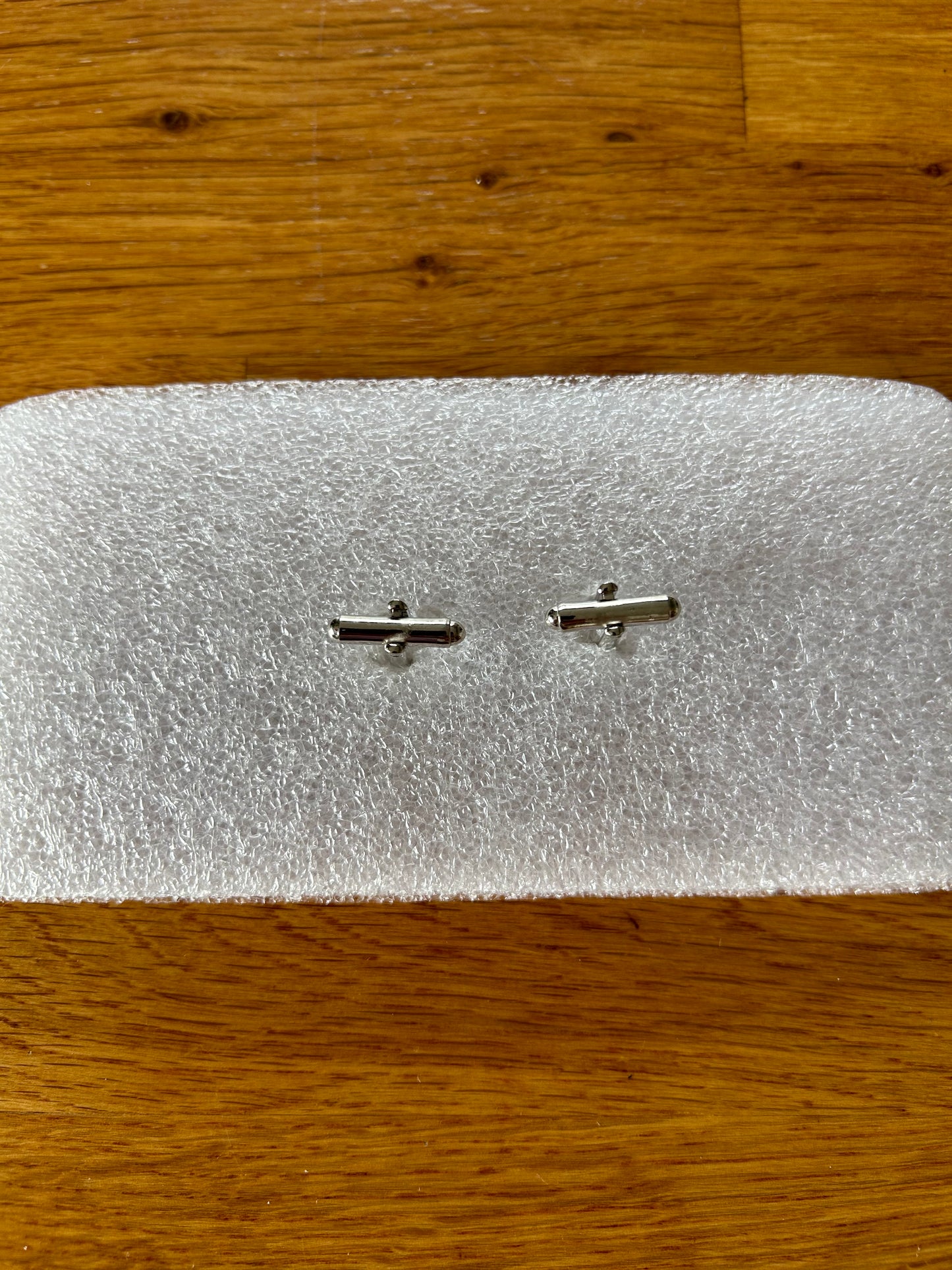 Stripy cufflinks