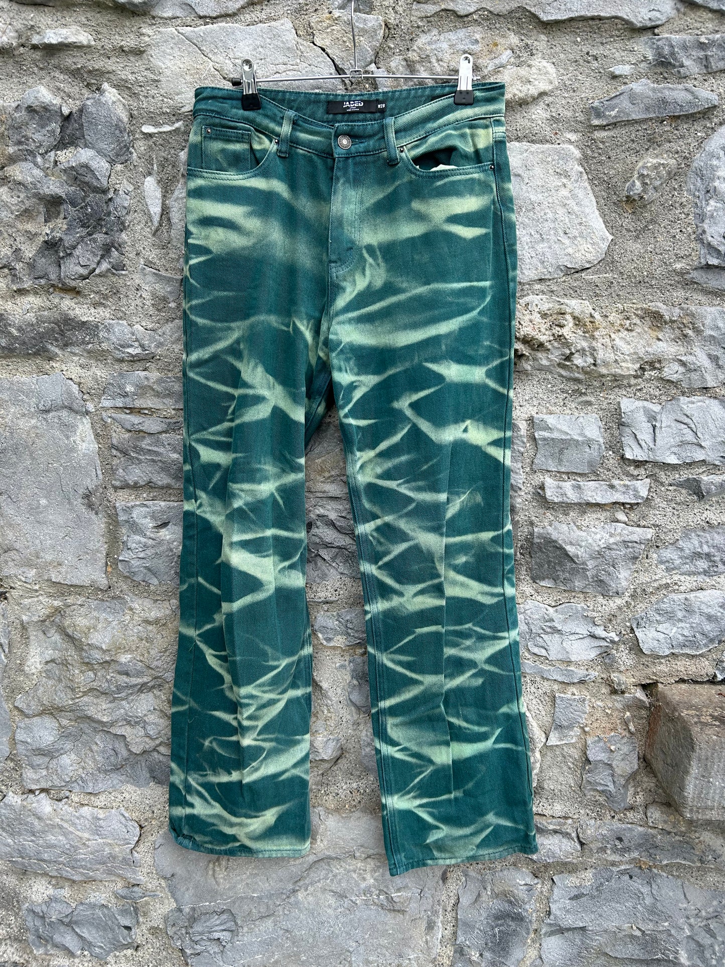 Jaded marble green jeans W28 or uk 10