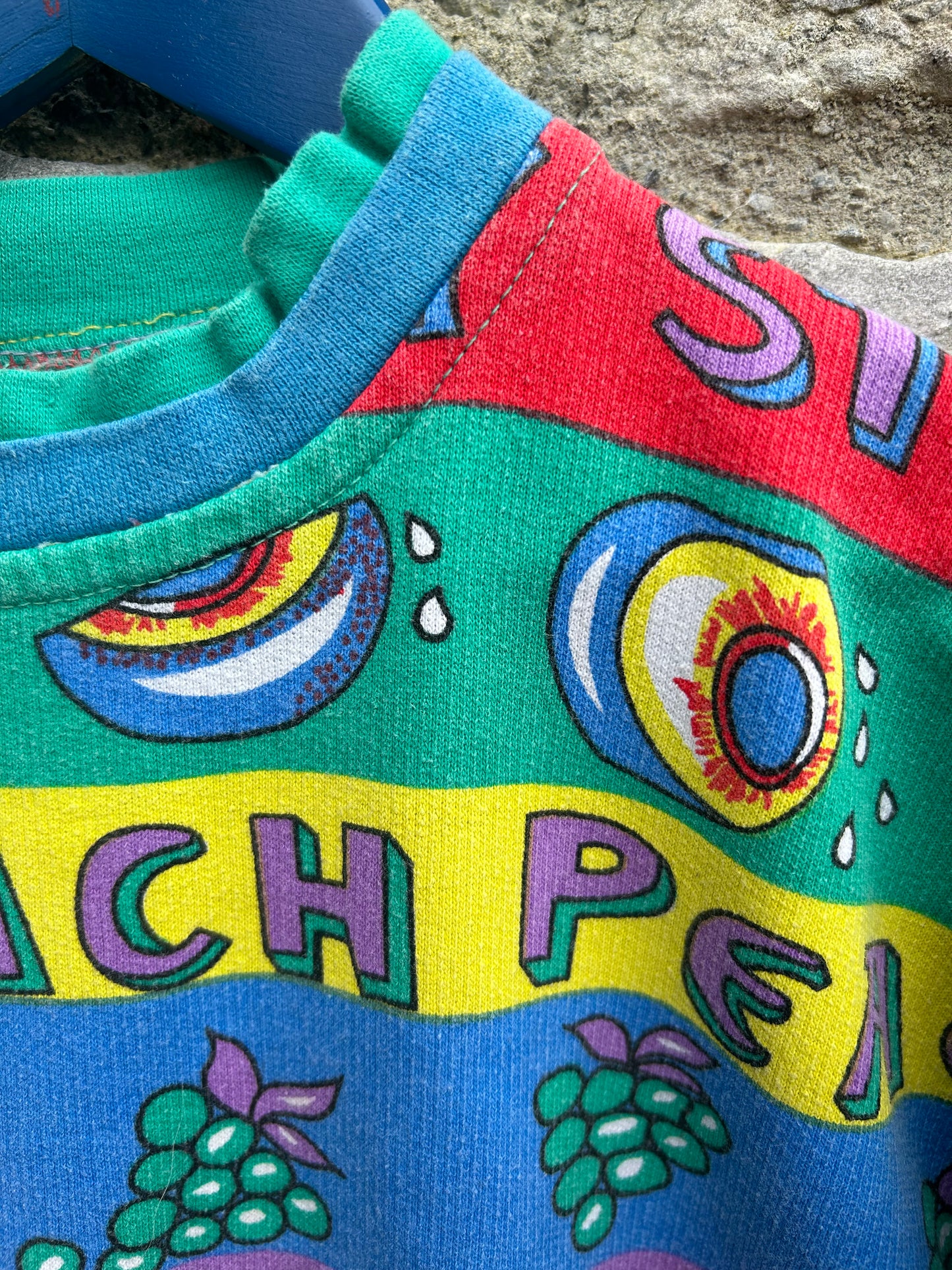 80s rainbow fruit sweatshirt   8-10y (128-140cm)