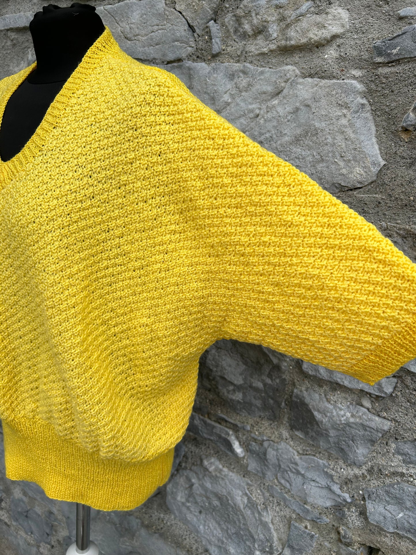 80s yellow jumper uk 12-14