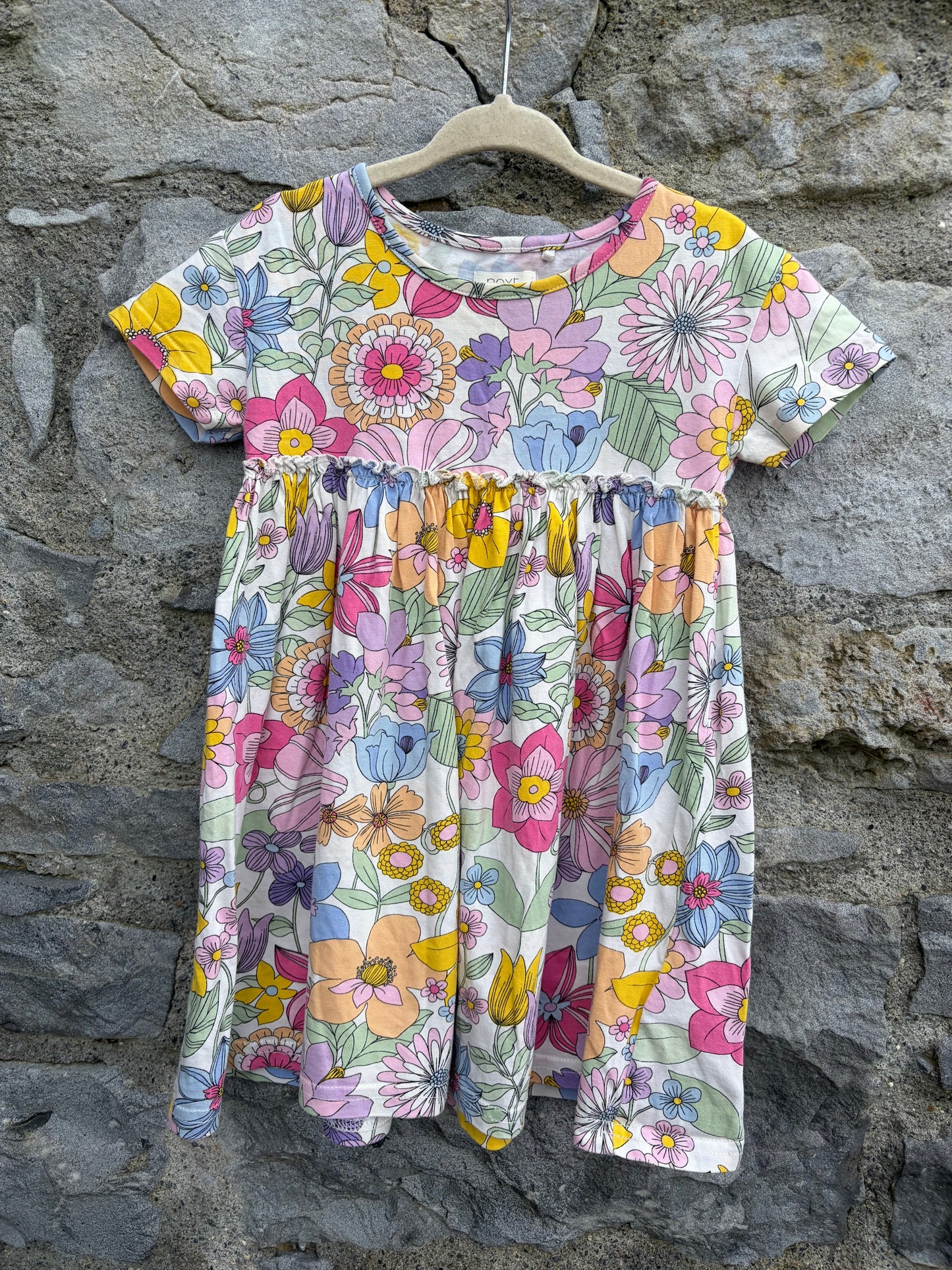 Spring flowers dress  3y (98cm)