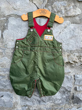 Load image into Gallery viewer, 90s khaki dungarees 3-6m (62-68cm)
