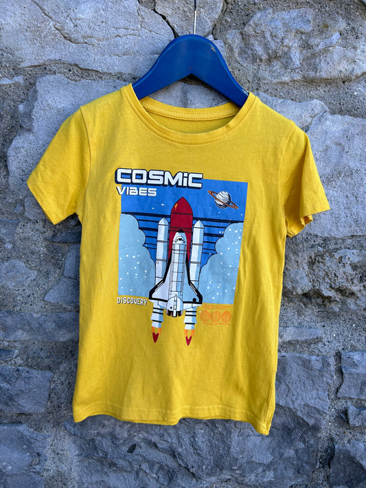 Cosmic vibes yellow T-shirt   3-4y (98-104cm)