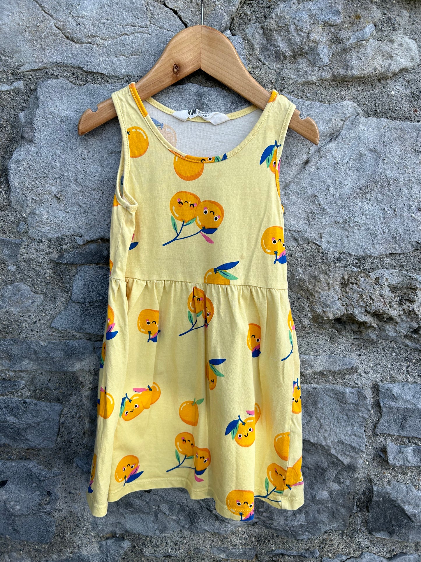 Smiley oranges dress  3-4y (98-104cm)