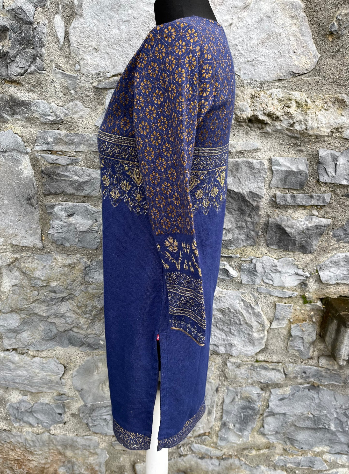 Blue&gold Orient style tunic uk 6