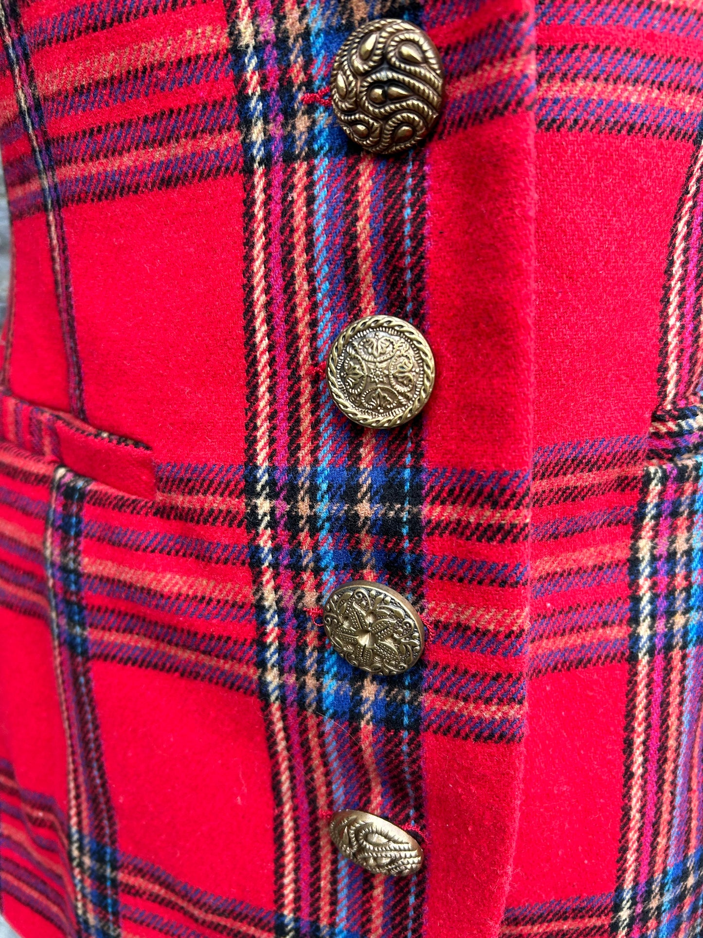 Red tartan jacket uk 10