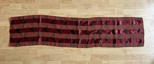 Red&black geometric scarf