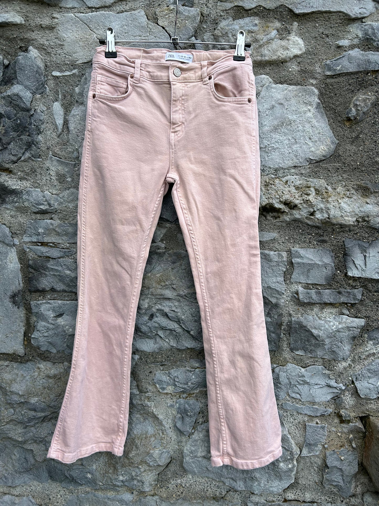 Beige rose denim flare  11-12y (146-152cm)